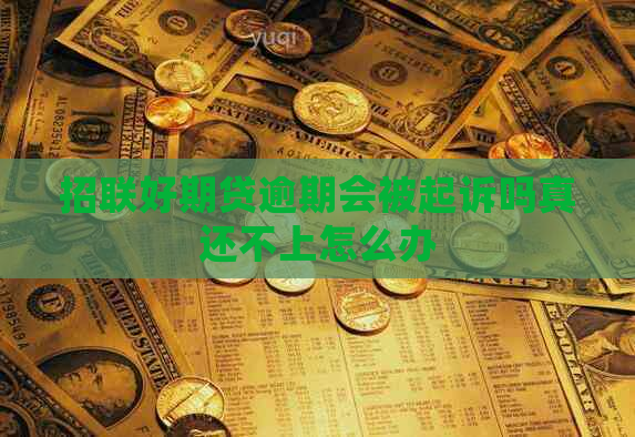招联好期贷逾期会被起诉吗真还不上怎么办