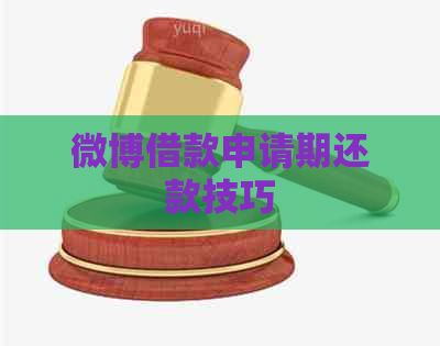 微博借款申请期还款技巧