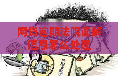 网贷逾期法院调解信息怎么处理