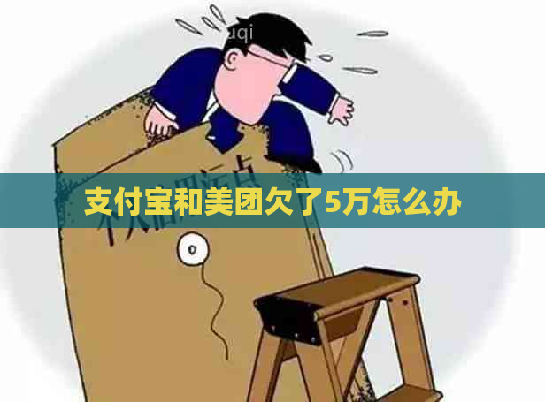 支付宝和美团欠了5万怎么办