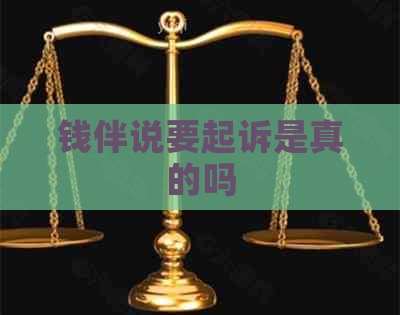钱伴说要起诉是真的吗
