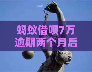 蚂蚁借呗7万逾期两个月后果严重吗