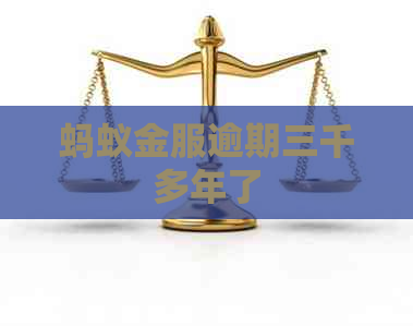 蚂蚁金服逾期三千多年了