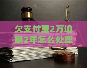 欠支付宝2万逾期2年怎么处理