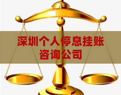 深圳个人停息挂账咨询公司