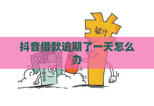 抖音借款逾期了一天怎么办