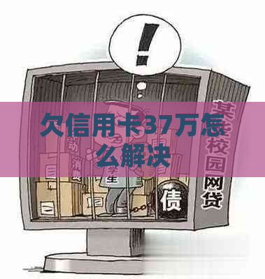 欠信用卡37万怎么解决