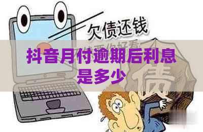 抖音月付逾期后利息是多少
