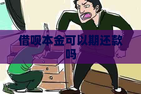 借呗本金可以期还款吗