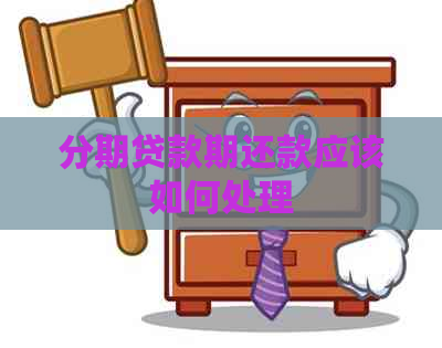 分期贷款期还款应该如何处理