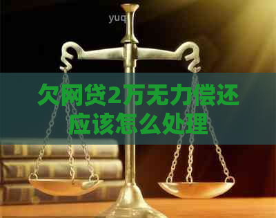 欠网贷2万无力偿还应该怎么处理
