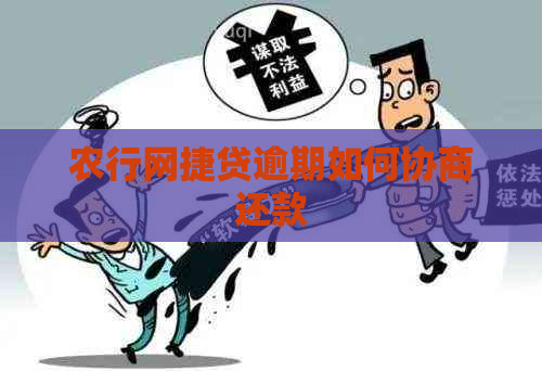 农行网捷贷逾期如何协商还款