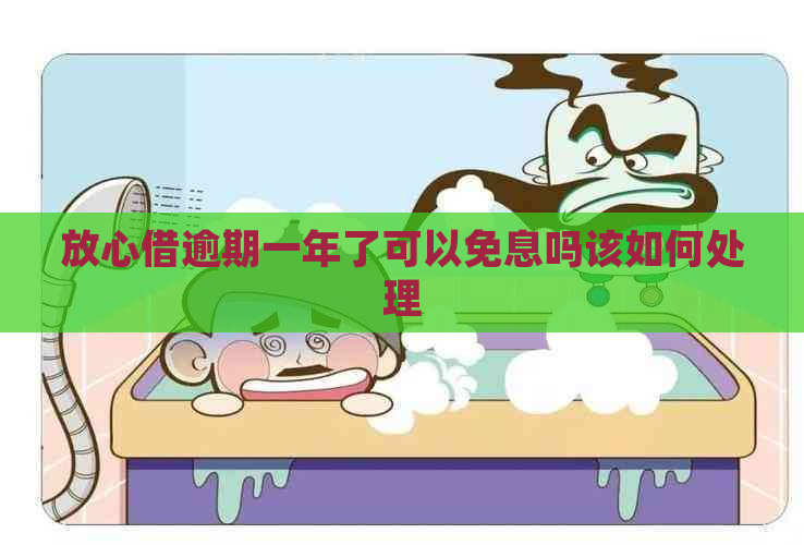 放心借逾期一年了可以免息吗该如何处理