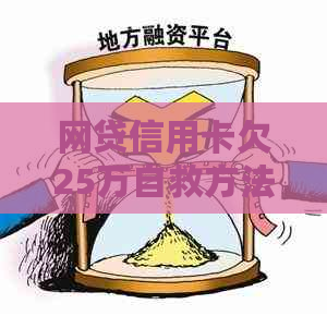 网贷信用卡欠25万自救方法