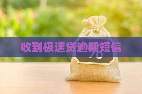 收到极速贷逾期短信