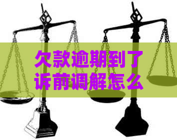 欠款逾期到了诉前调解怎么办