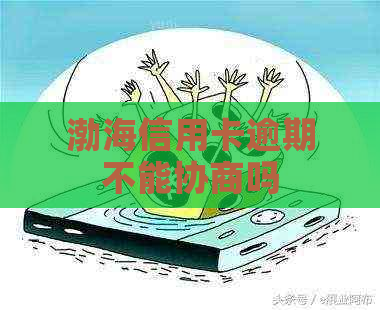 渤海信用卡逾期不能协商吗