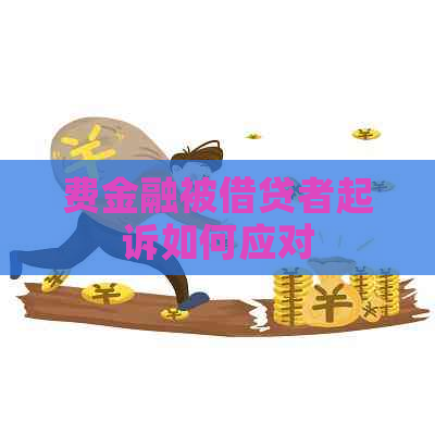 费金融被借贷者起诉如何应对