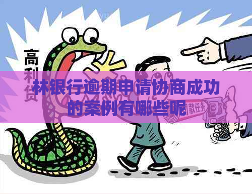 林银行逾期申请协商成功的案例有哪些呢