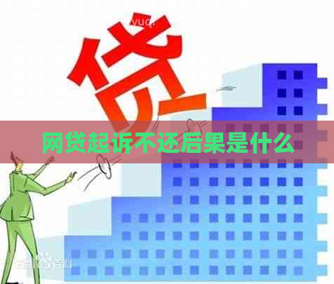 网贷起诉不还后果是什么