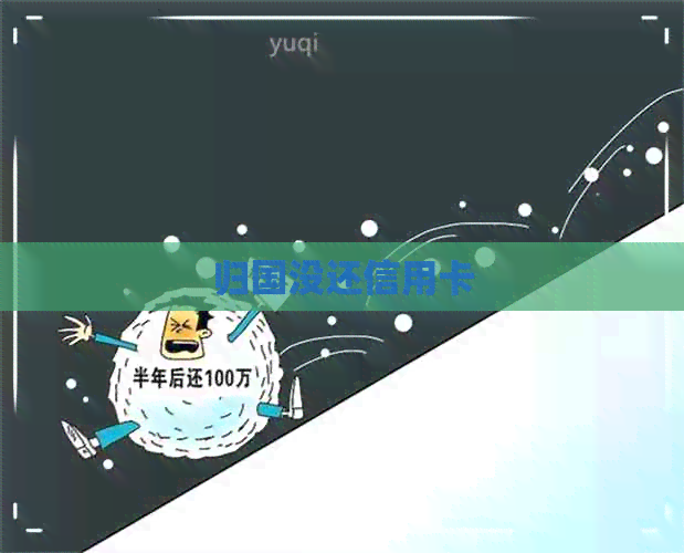 归国没还信用卡