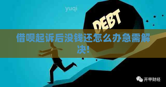 借呗起诉后没钱还怎么办急需解决!