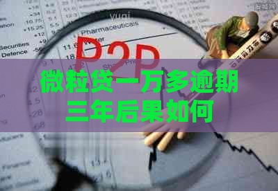 微粒贷一万多逾期三年后果如何