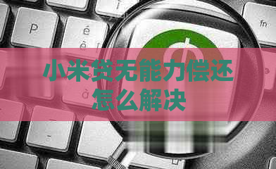 小米贷无能力偿还怎么解决