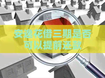 安逸花借三期是否可以提前还款
