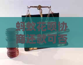 蚂蚁花呗协商还款可否成功