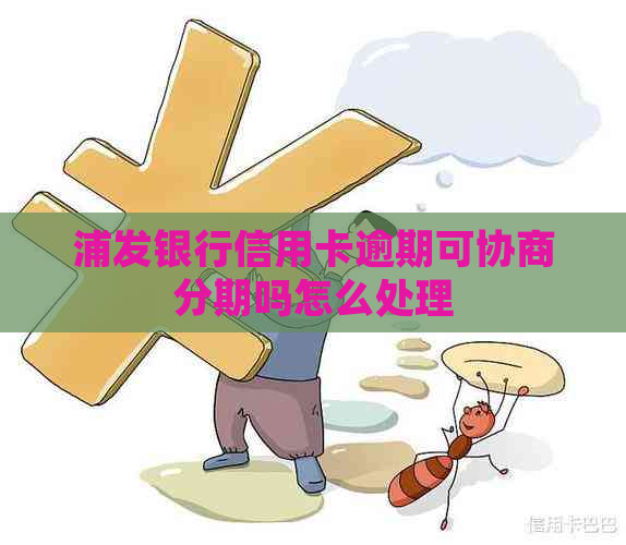 浦发银行信用卡逾期可协商分期吗怎么处理