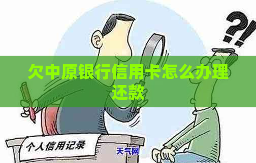 欠中原银行信用卡怎么办理还款