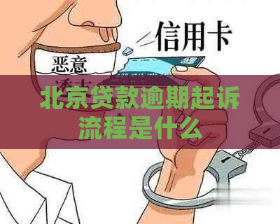 北京贷款逾期起诉流程是什么