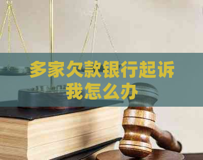多家欠款银行起诉我怎么办