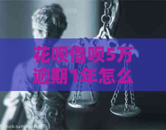 花呗借呗5万逾期1年怎么办