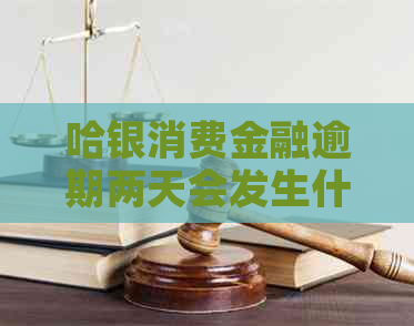 哈银消费金融逾期两天会发生什么情况