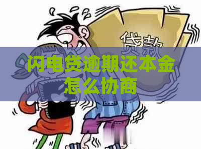 闪电贷逾期还本金怎么协商