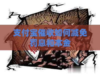 支付宝如何减免罚息和本金