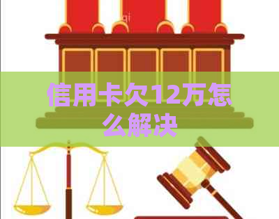 信用卡欠12万怎么解决