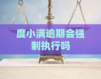 度小满逾期会强制执行吗