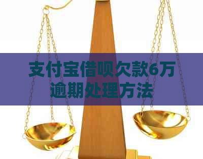 支付宝借呗欠款6万逾期处理方法