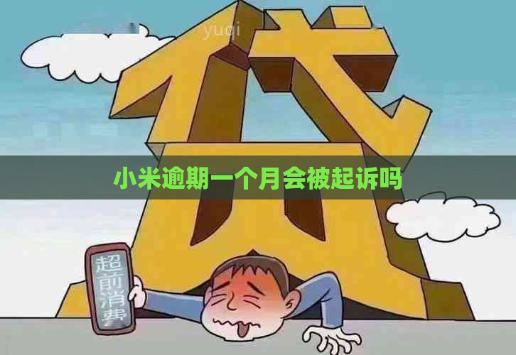 小米逾期一个月会被起诉吗