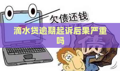 滴水贷逾期起诉后果严重吗