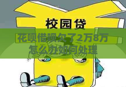 花呗借呗欠了2万8万怎么办如何处理