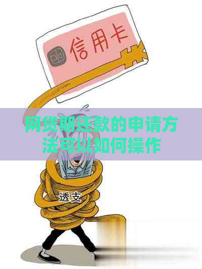 网贷期还款的申请方法可以如何操作