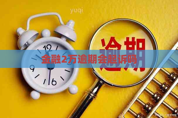 金融2万逾期会起诉吗