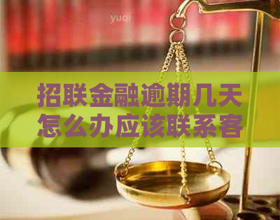 招联金融逾期几天怎么办应该联系客服解决