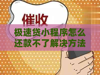 极速贷小程序怎么还款不了解决方法