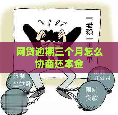 网贷逾期三个月怎么协商还本金