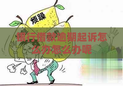 银行借款逾期起诉怎么办怎么办呢